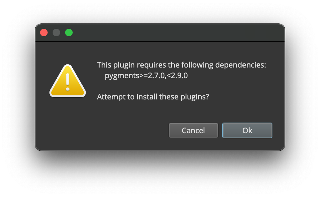 Plugin Dependency Installation