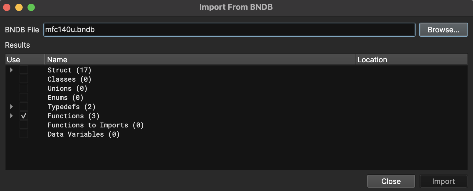 Import from BNDB