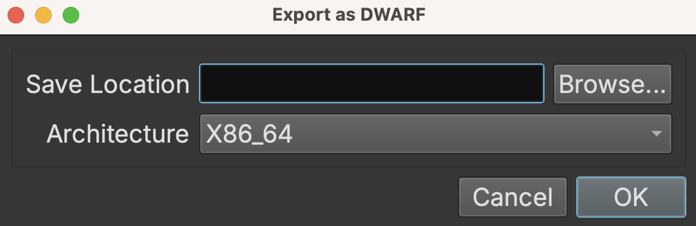 DWARF Export