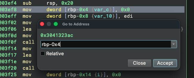 Navigate dialog with register expression