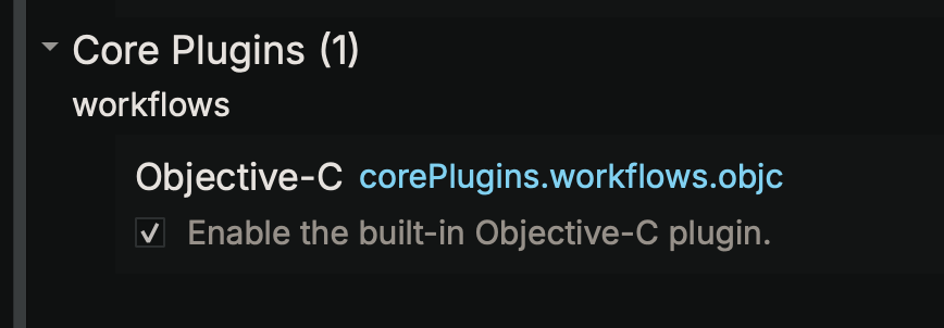 Disable Objective-C Plugin