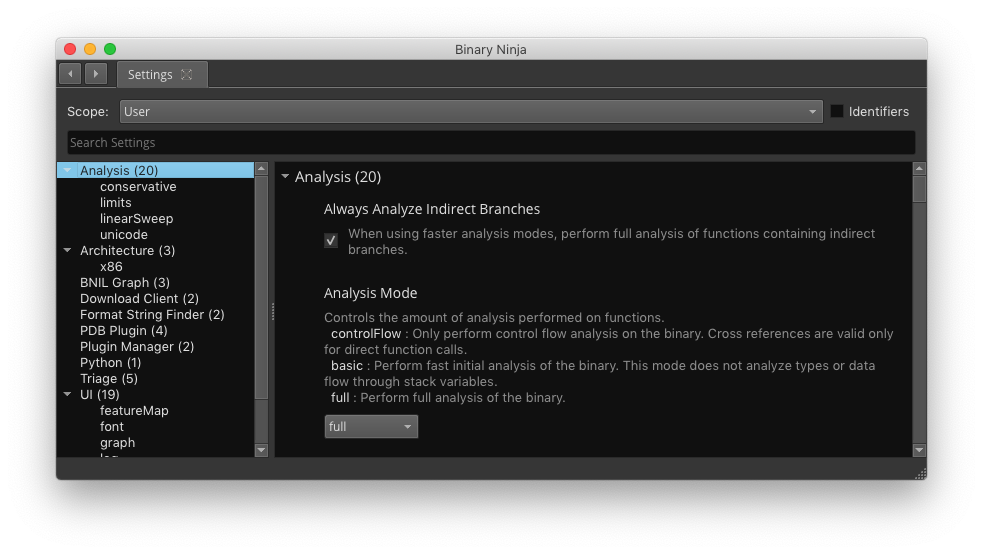 Enhanced Settings System