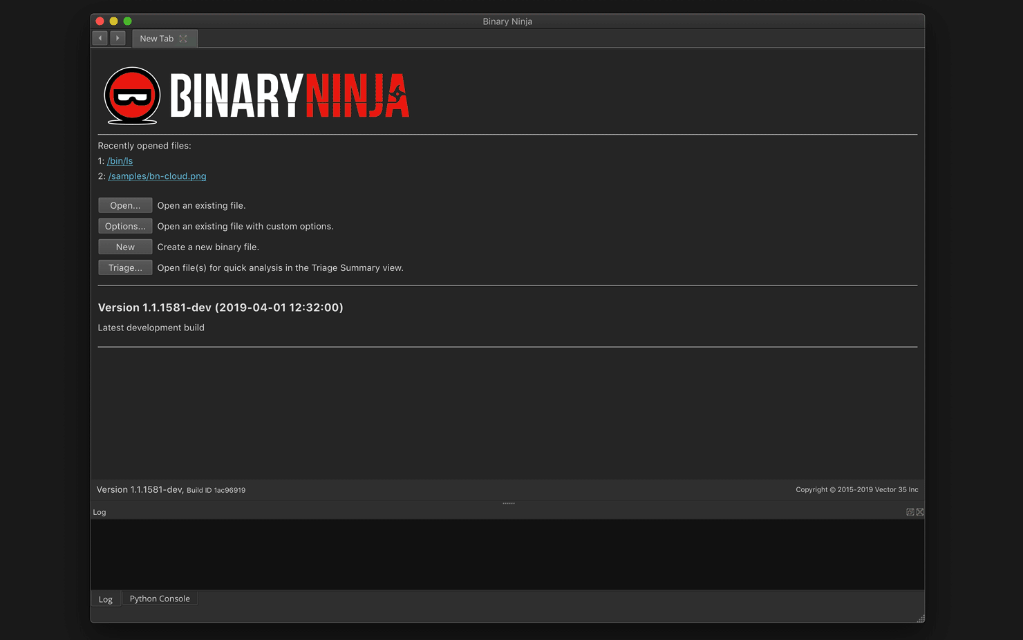 downloading Binary Ninja 3.3.3996