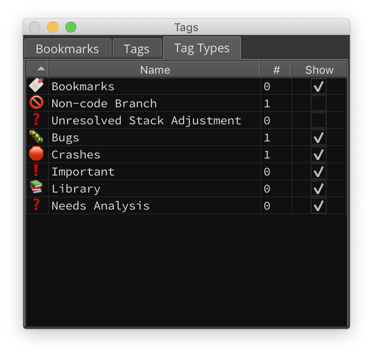 Tag Types